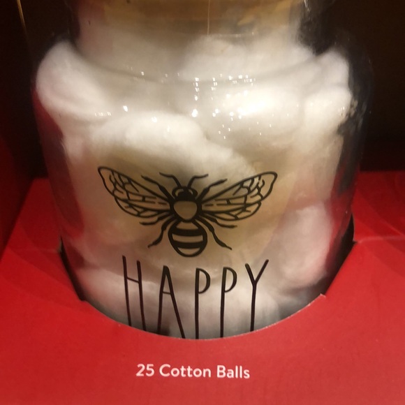 Rae Dunn COTTON BALLS & COTTON SWABS Gift boxed and ready to go! - Picture 2 of 5